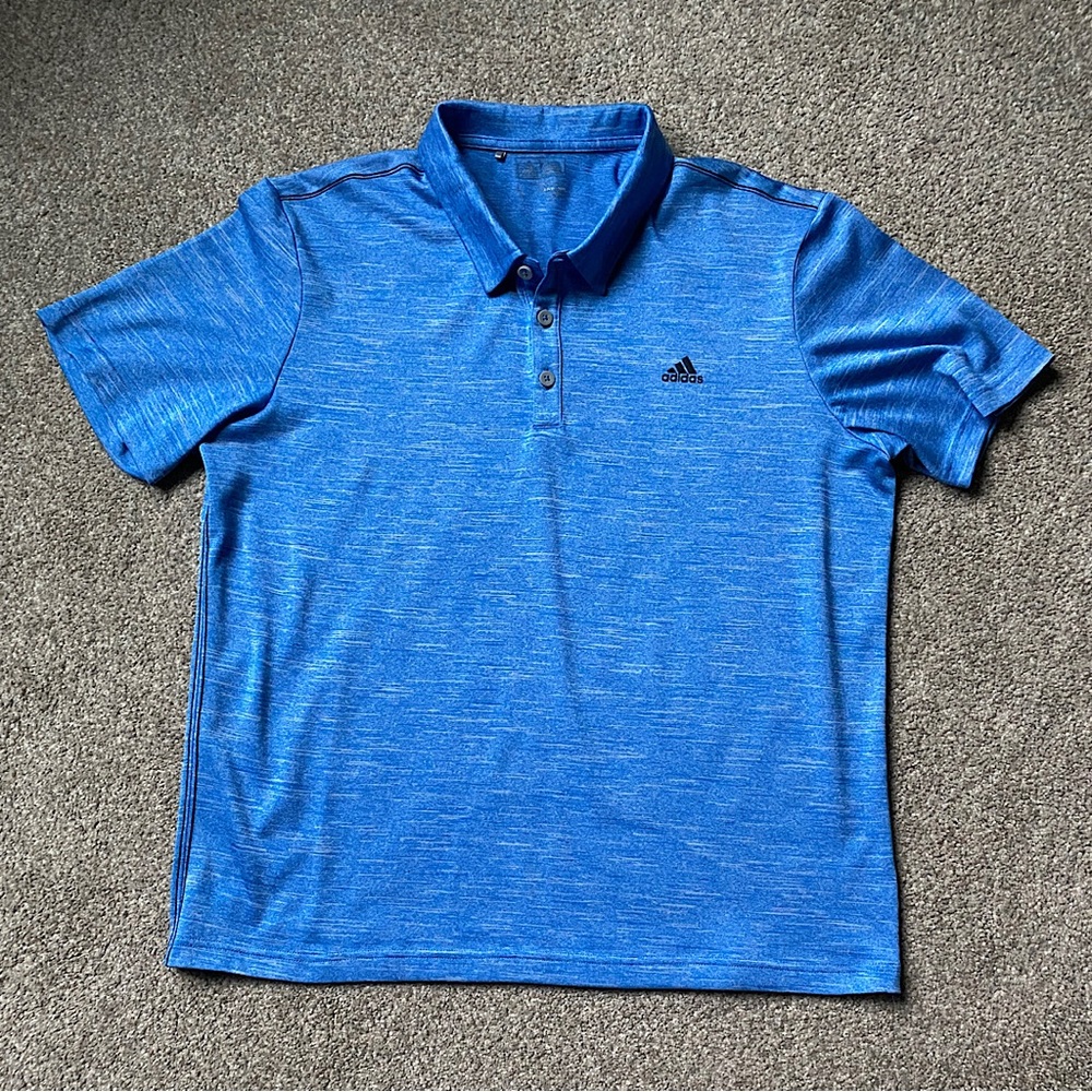 🎉Adidas SS Polo, Men's LG, Blue